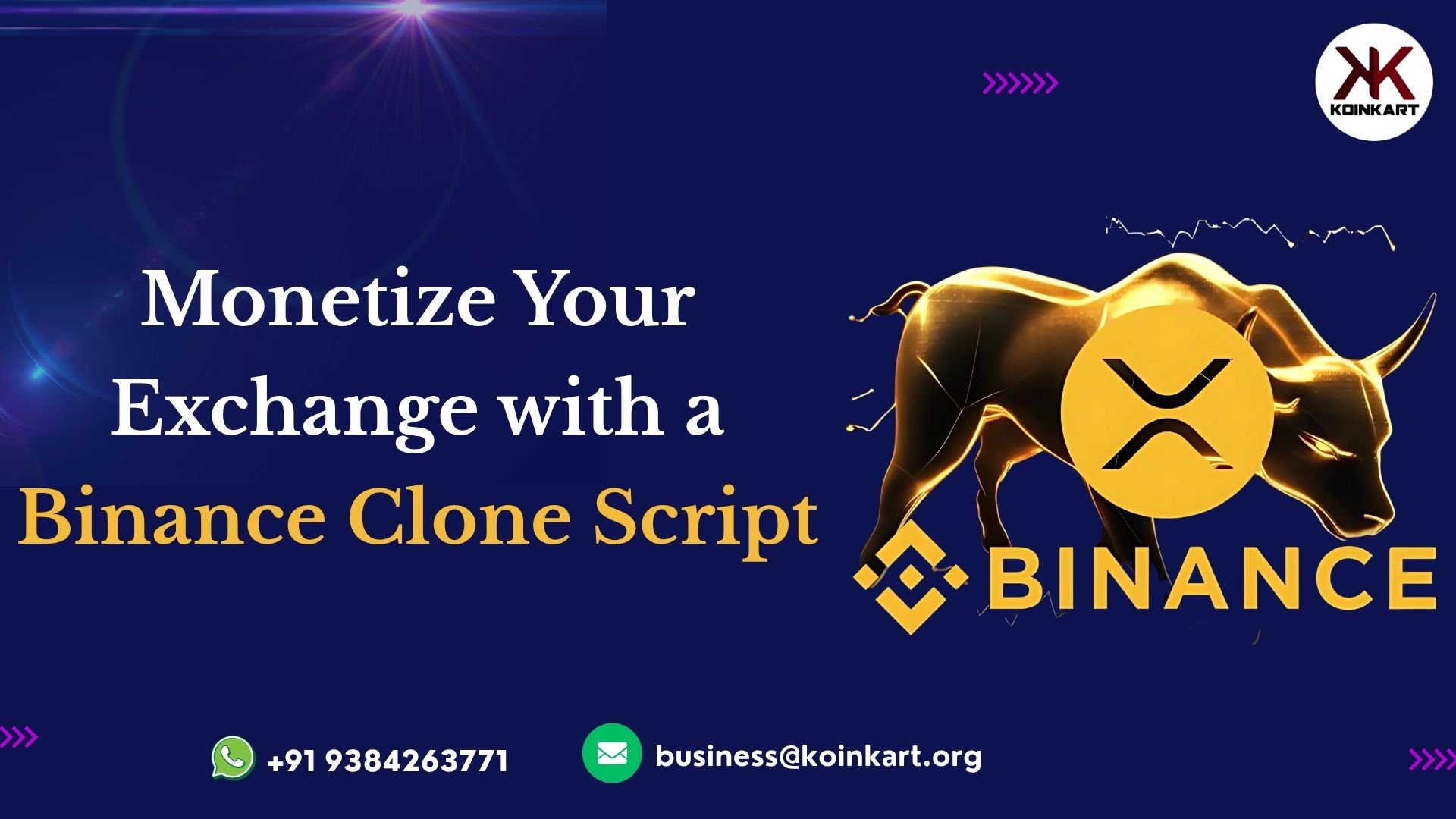 Looking to build a profitable crypto exchange? Koinkart.org offers a Binance Clone Script with revenue-generating features: