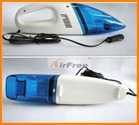 blue and white personal vacuum cleaner