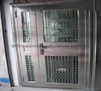 stainless steel glasss door