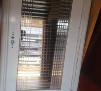 stainless steel glass door