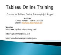 Tableau Onine Training Institute From India US UK 