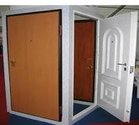 white security door
