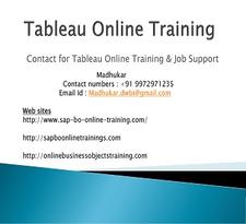 Tableau Onine Training Institute From India US UK 