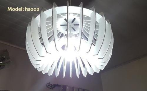 Decorative white pendant light 