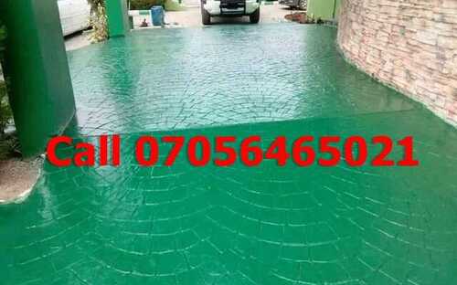 floor concrete green