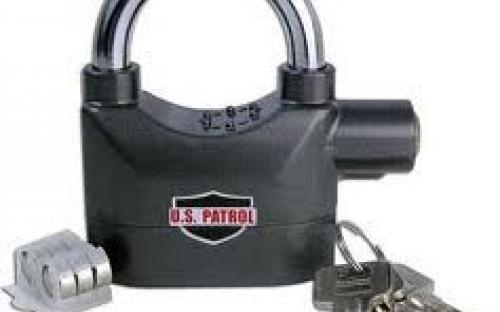 this padlock makes siren alarm whenever it sense any vibration