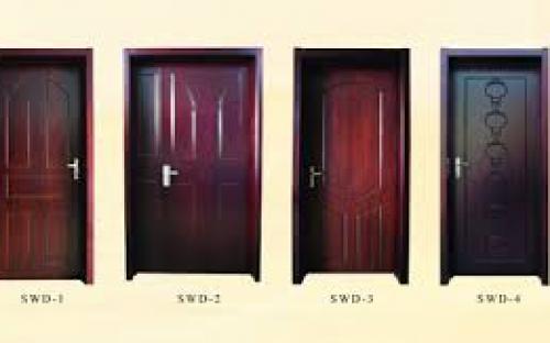 wlaminated wooden door