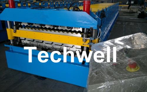 Double layer roofing sheet roll forming machine