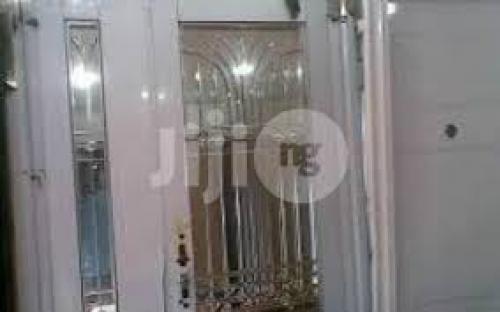 stainless steel glass door