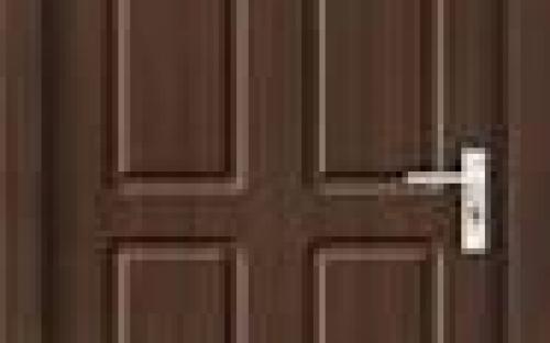 laminated wooden door